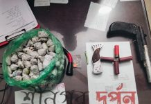 শ্রীনগর বাঘড়ায় সেনাবাহিনীর অভিযানে অস্ত্র ও মাদক উদ্ধার, পলাতক ‘বিকাশ গ্যাং লিডার।